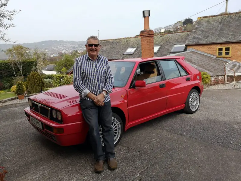 Alex with one of his classic cars. This photo was taken in the middle of Alex's chemotherapy sessions in April last year.