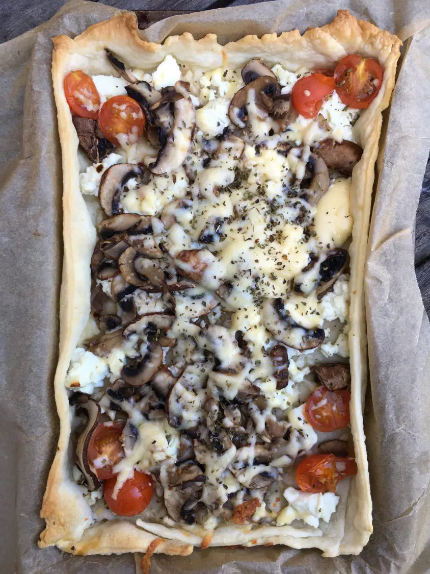Judith's Mushroom-Feta Pie will go down a storm in your household!